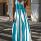 👗Elegantes Träger-Maxikleid mit Druckmuster, bequem für Alltag & Urlaub