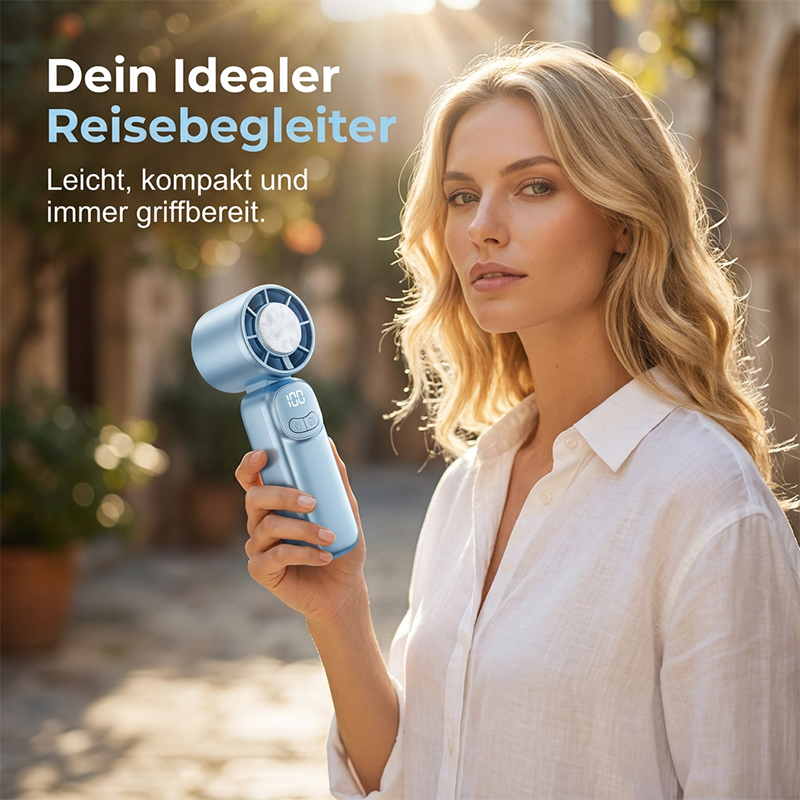 🌬️✨ 50% RABATT! Mini-Handventilator mit extralanger Akkulaufzeit – Kompakt, leise & perfekt für Reisen, Büro & heiße Tage 🔋
