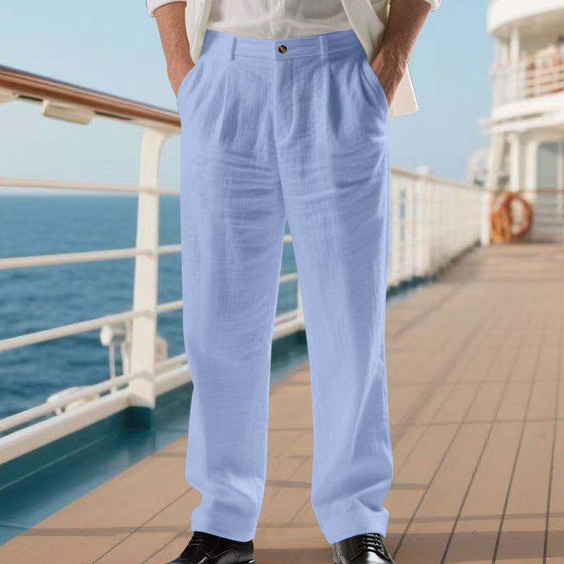 Herren Freizeithose mit lockerer, gerader Passform