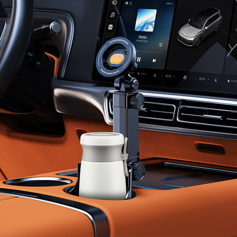 ⭐Neu eingetroffen 2026💥HEISSER VERKAUF🥳🧲Handyhalterung für Getränkehalter im Auto – 360° verstellbar, starker N52-Magnet, Einhandbedienung, passend für alle Handys, stabile Magnet- und Klemmhalterungen für sicheres Fahren