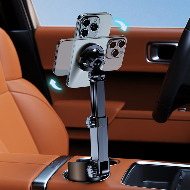 ⭐Neu eingetroffen 2026💥HEISSER VERKAUF🥳🧲Handyhalterung für Getränkehalter im Auto – 360° verstellbar, starker N52-Magnet, Einhandbedienung, passend für alle Handys, stabile Magnet- und Klemmhalterungen für sicheres Fahren