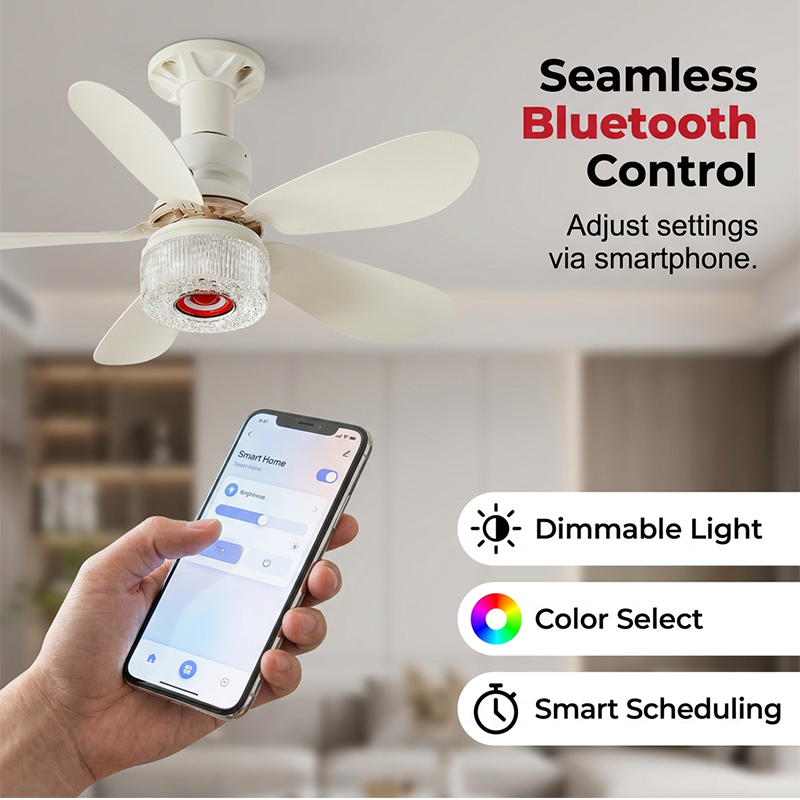 💡🔊 3-in-1 Deckenventilator mit Lampe & Bluetooth-Lautsprecher | Multifunktional & Praktisch