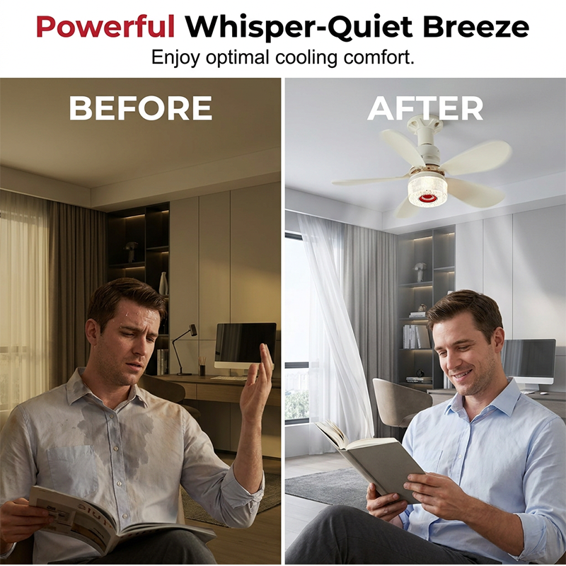 💡🔊 3-in-1 Deckenventilator mit Lampe & Bluetooth-Lautsprecher | Multifunktional & Praktisch