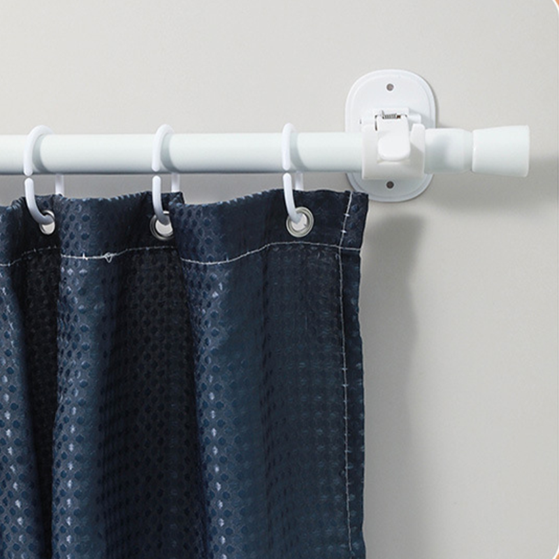 💰 50% RABATT  – Duschvorhang-Stangenhalter ohne Bohren – Kleben oder Schrauben – hält bis zu 5 kg!