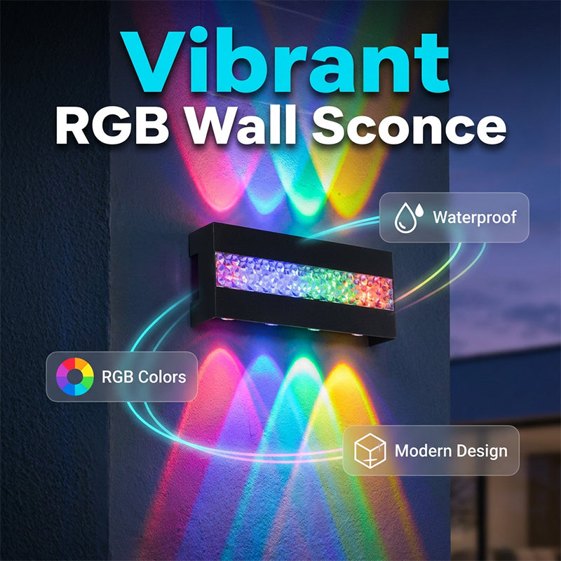 Moderne wasserdichte LED-Außenwandleuchte