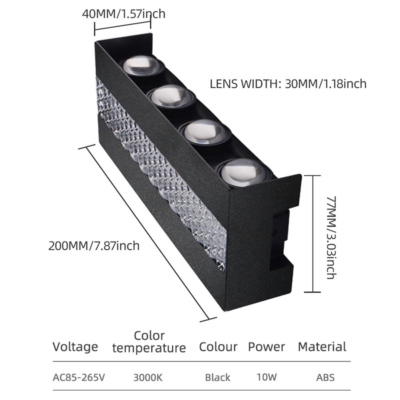 Moderne wasserdichte LED-Außenwandleuchte