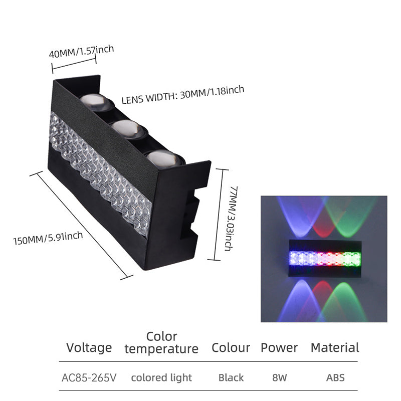 Moderne wasserdichte LED-Außenwandleuchte