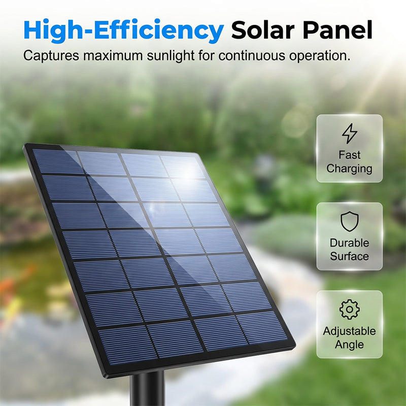 🐟Solar-Teichbelüfter mit Luftpumpe