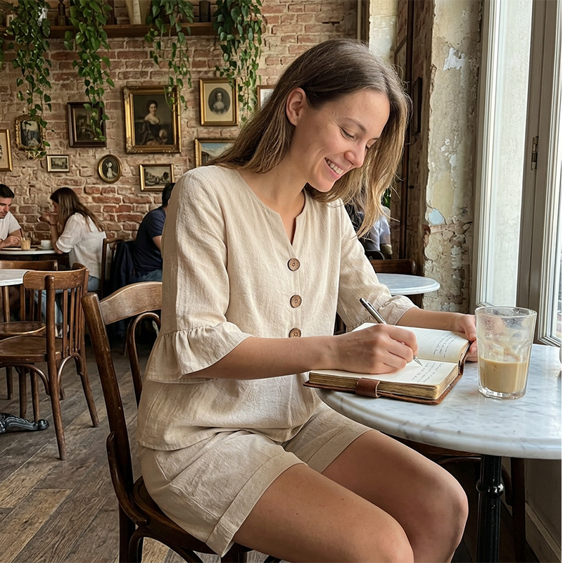 ✨Zweiteiliges Freizeitoutfit aus Baumwolle für Damen
