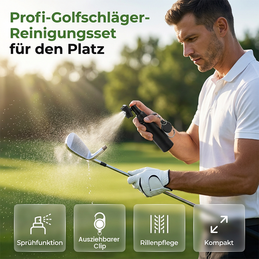 🏌️Golfschläger-Reinigungsset mit Quetsch-Sprühflasche und Mikrofaser-Waffeltuch