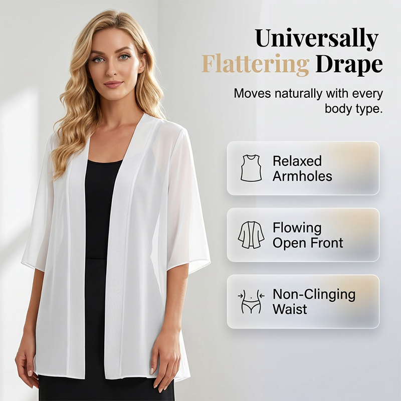 🌟 Leichte transparente offene Strickjacke – luftig, vielseitig & perfekt für Layering – ideal für warme Tage, Strand & Freizeit – femininer Look mit eleganter Transparenz