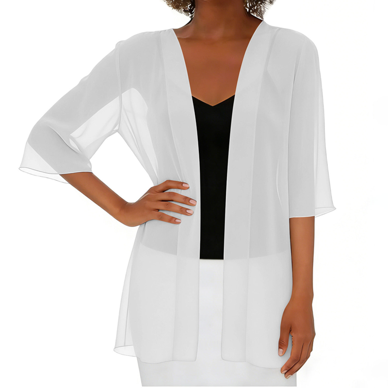 🌟 Leichte transparente offene Strickjacke – luftig, vielseitig & perfekt für Layering – ideal für warme Tage, Strand & Freizeit – femininer Look mit eleganter Transparenz