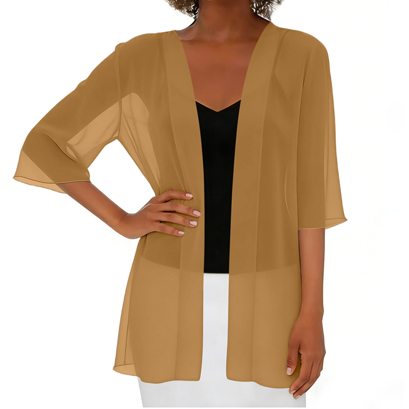 🌟 Leichte transparente offene Strickjacke – luftig, vielseitig & perfekt für Layering – ideal für warme Tage, Strand & Freizeit – femininer Look mit eleganter Transparenz