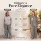 ⭐ 4,9 Sterne – nicht ohne Grund! Set aus Pailletten-Bluse und Hose mit weitem Bein für Damen