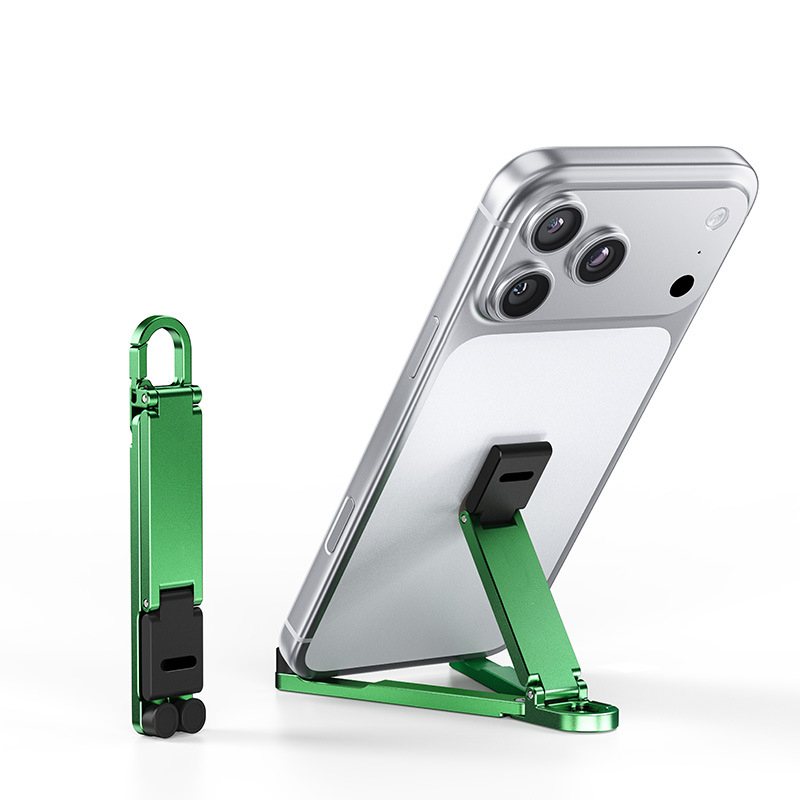 📱 Mini-Aluminium-Handyhalter mit Schlüsselanhänger – klappbarer Tischständer – kompakt, leicht & vielseitig – perfekt für unterwegs, Büro & Reisen – ideal für Videoanrufe, Filme & Lesen