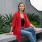 📢📢 Alle tragen es – noch nicht? Jetzt 50%!🌺Damen leichter Chiffon-Cardigan mit offener Vorderseite