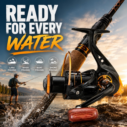🎣⚙️ CNC-Rolle zum Spinnfischen – leicht, 13+1 Kugellager, Carbon-Bremse – für sanften & präzisen Wurf! 🌊