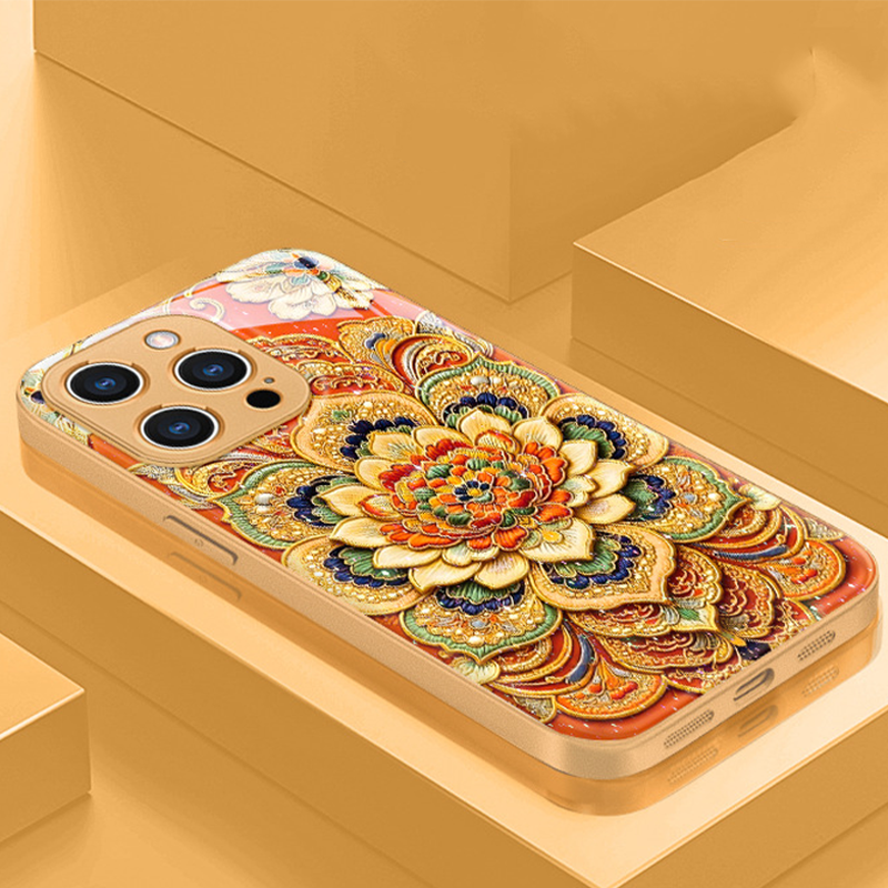 Handyhülle im Stil eines chinesischen Mandalas