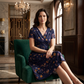 🌸 Blumiges Kleid mit V-Ausschnitt und Twist-Detail an der Taille – elegant und lässig für alle Anlässe
