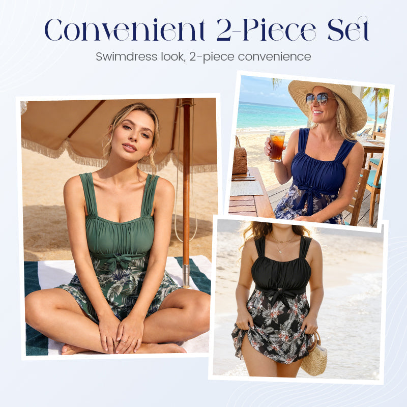🔥 ☀️ Sommer-Hit – Jetzt 50 % sparen! ✨2-teiliges Badeanzug-Set in Übergröße mit figurformendem Effekt