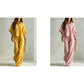 👚LAST DAY 49% OFF🌟🎁Women's Short Sleeve Shirt and Long Pants Set