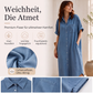 Zeitlich begrenztes Angebot: 40 % Rabatt！👗Weites Hemdblusenkleid aus Denim für Damen