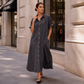 Zeitlich begrenztes Angebot: 40 % Rabatt！👗Weites Hemdblusenkleid aus Denim für Damen