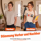 Niedliches grafisches Kurzarm-T-Shirt für Damen