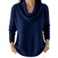 Elegant fallender Strickpullover