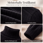 Geripptes Damen-Langarm-Strickkleid mit Rollkragen