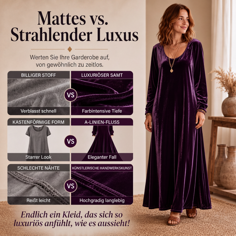 Elegantes Damen-Maxikleid mit langen Ärmeln