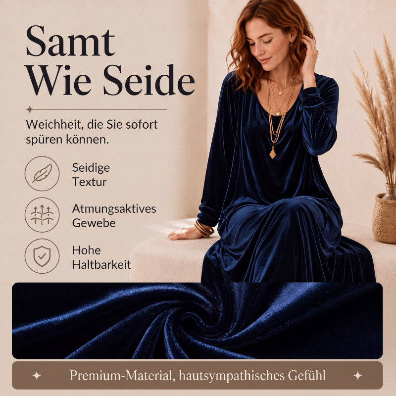 Elegantes Damen-Maxikleid mit langen Ärmeln