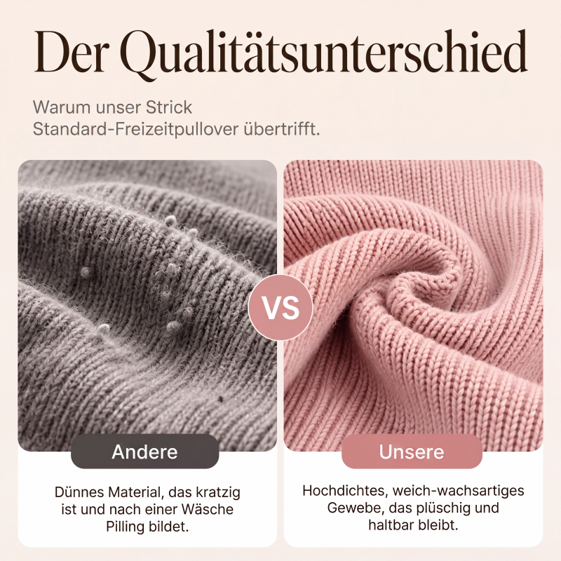 Gestrickte Kapuzen-Cardigan mit Reißverschluss für Damen