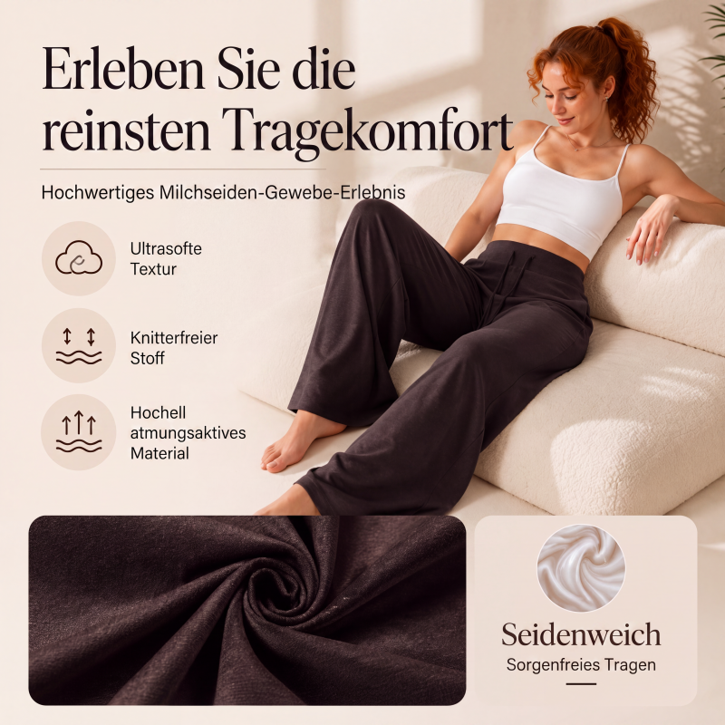 Hochbundhosen für Damen im Schlaghosen-Stil