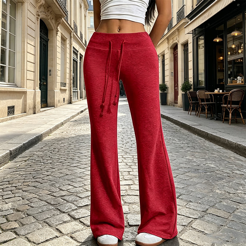 Hochbundhosen für Damen im Schlaghosen-Stil