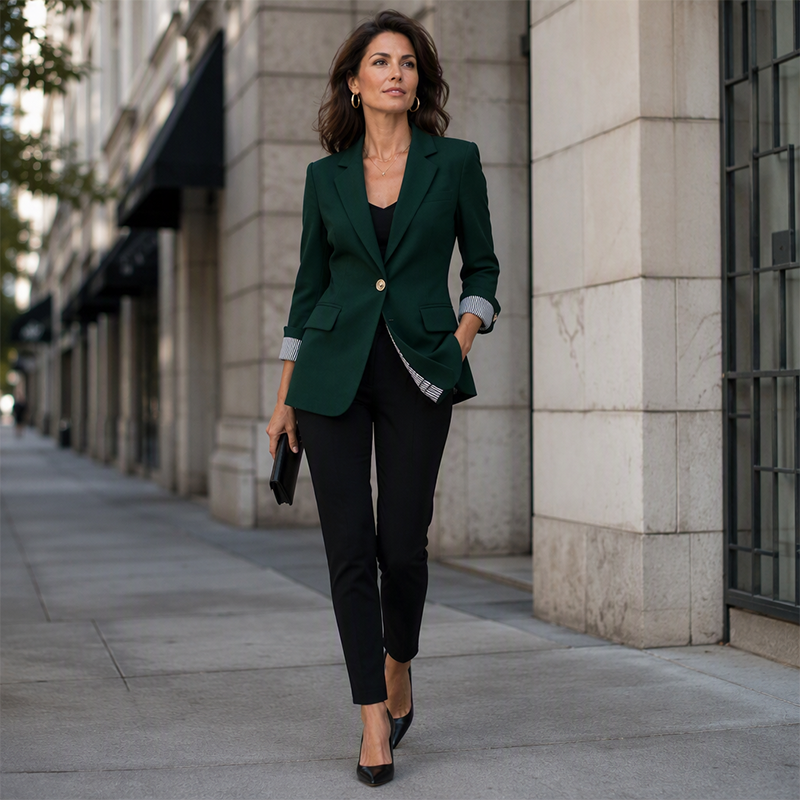 🎯 Einfach halber Preis – keine Spiele! Legerer Blazer für Damen