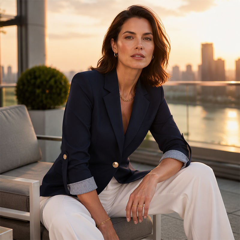 🎯 Einfach halber Preis – keine Spiele! Legerer Blazer für Damen
