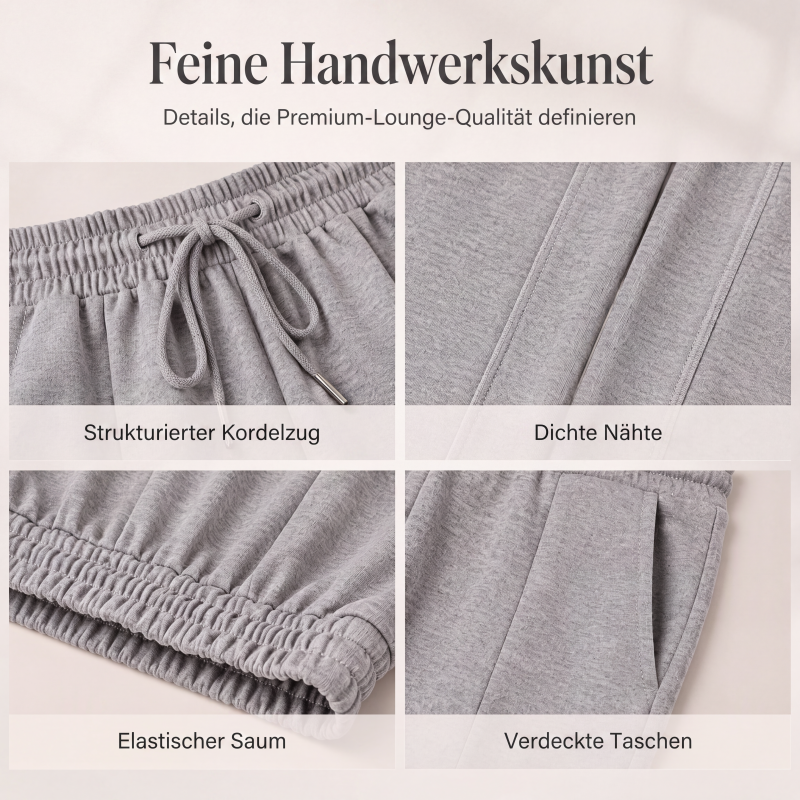 📢📢50%Rabatt!!!🎉🚀 Neu zum halben Preis ！Damen-Freizeit-Hosen mit weitem Bein und elastischem Kordelzugbund