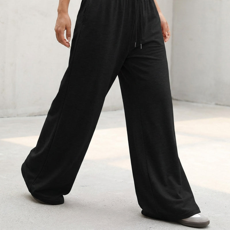 💨 Lässig & bequem – Jogginghose mit weitem Bein & Kordelzug – Weicher Stoff, moderner Schnitt & vielseitig kombinierbar