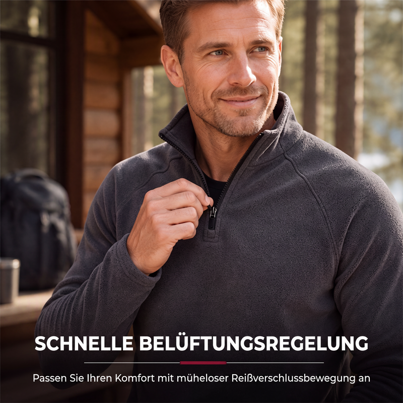 📢🎉50%Rabatt!!!🛍️✨Isolierende Fleece-Jacke mit halblangem Reißverschluss – perfekt zum Wandern und für den Alltag