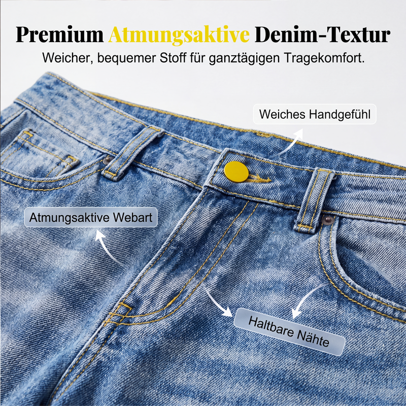 👖 50 % RABATT | Lässig, bequem & vielseitig – Damen Straight-Leg Jeans mit entspannter Passform