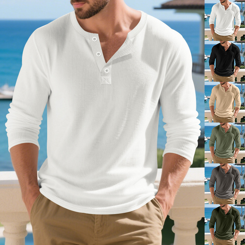 🔥Räumungsverkauf🔥Weiches, lässiges Langarm-Freizeitshirt für Herren