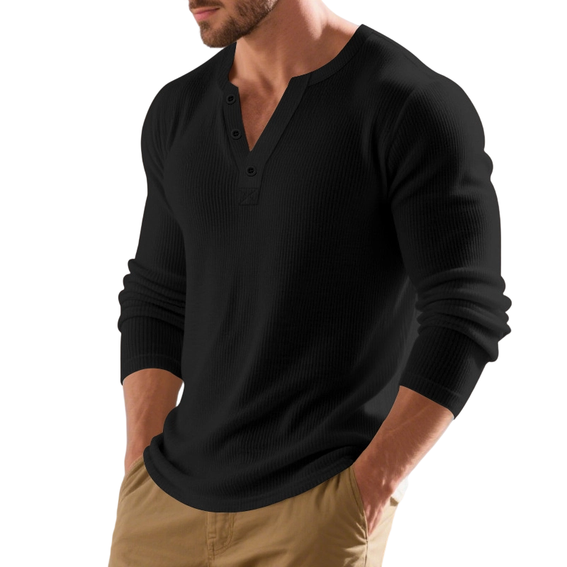 🔥Räumungsverkauf🔥Weiches, lässiges Langarm-Freizeitshirt für Herren