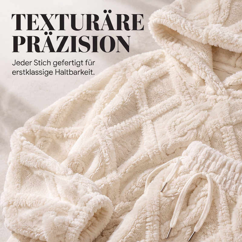 🍂🎁Neu für Herbst & Winter – 50% Rabatt für kurze Zeit!👚👖Thermo-Fleece-Pyjama-Set, warme Hauskleidung, 2-teilig, auch draußen tragbar