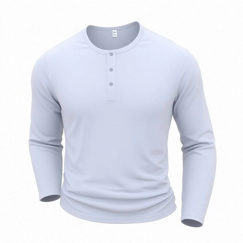 💎👕 Neuheiten – Klassisches Henley-Hemd – bequem und vielseitig