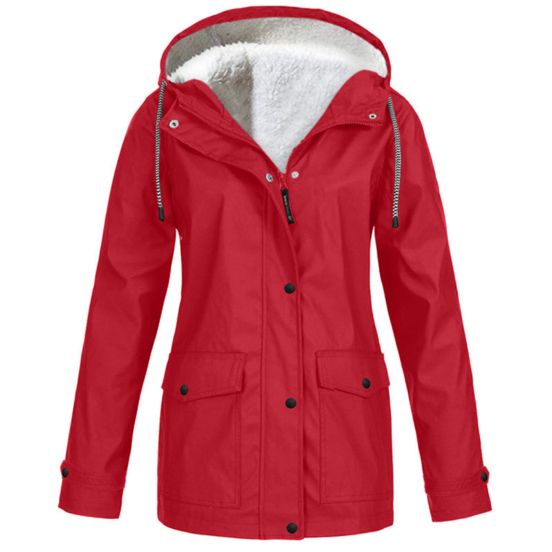 💎Neuheiten 🧥 Winddichte Jacke mit weichem Fleecefutter und Kapuze – für alle Wetterlagen