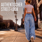 👖 50 % RABATT | Lässiger Streetstyle mit Charakter – Damen High-Waist Jeans mit weitem Bein & Destroyed-Details