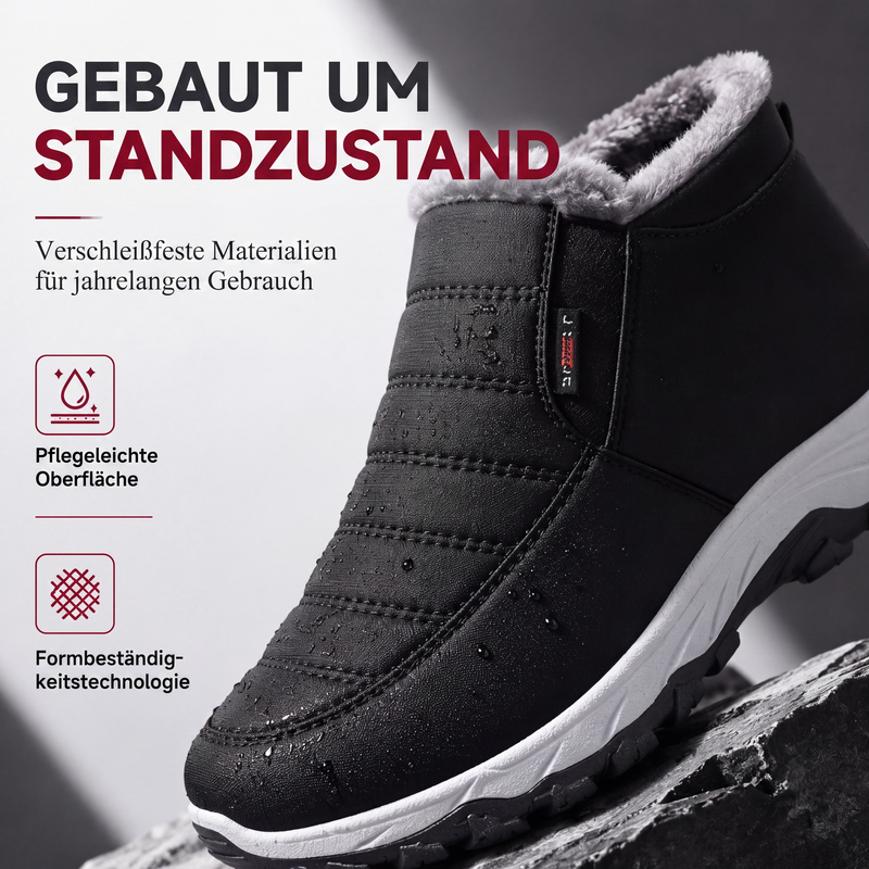 🥾 50 % RABATT | Warme Füße ohne lästiges Schnüren – Herren Winter-Slip-On Boots mit Plüschfutter
