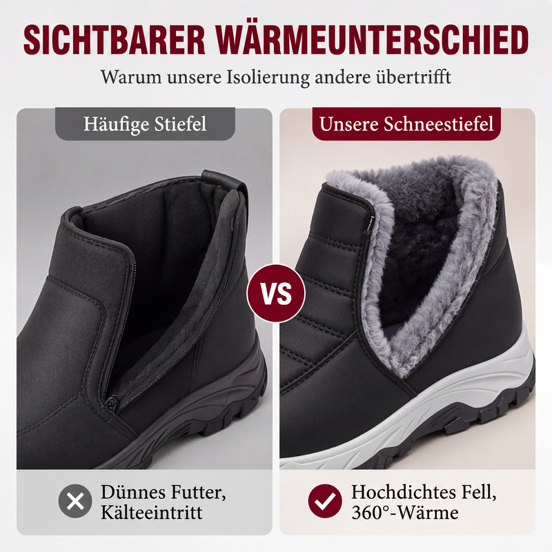 🥾 50 % RABATT | Warme Füße ohne lästiges Schnüren – Herren Winter-Slip-On Boots mit Plüschfutter