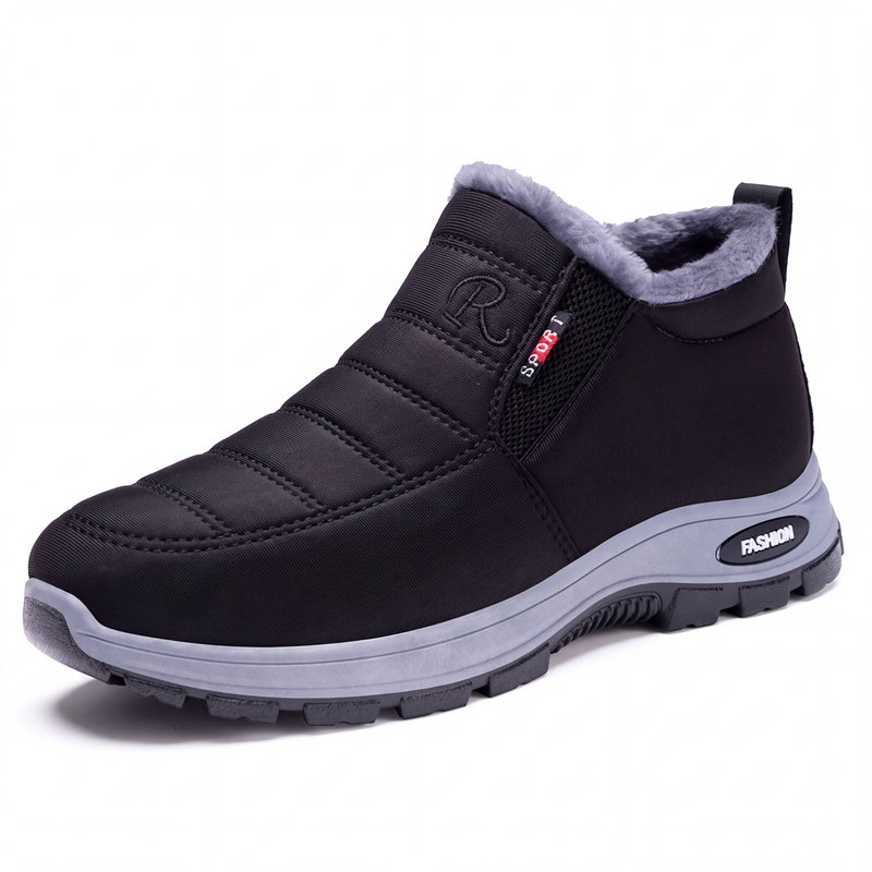🥾 50 % RABATT | Warme Füße ohne lästiges Schnüren – Herren Winter-Slip-On Boots mit Plüschfutter